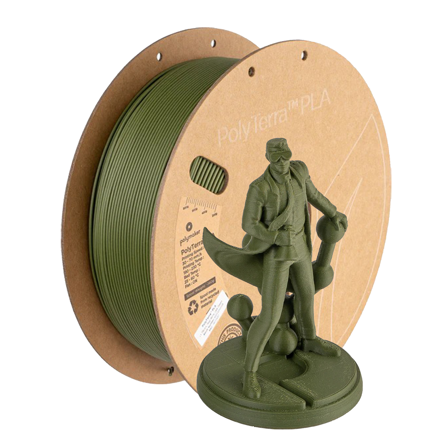 Verde Escuro Tropa - PolyTerra - PLA 1kg