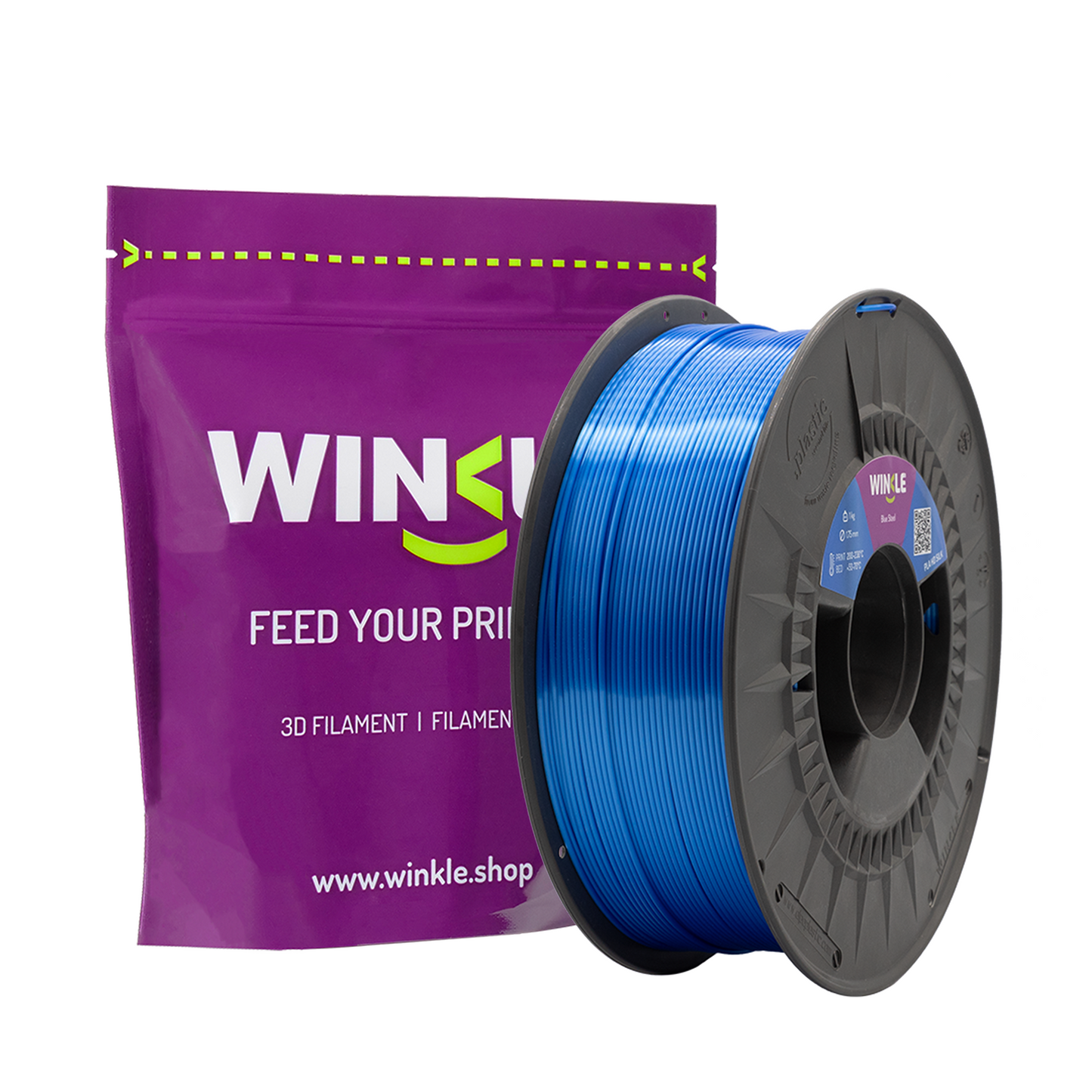 Azul Aço - Winkle - PLA Silk 1kg