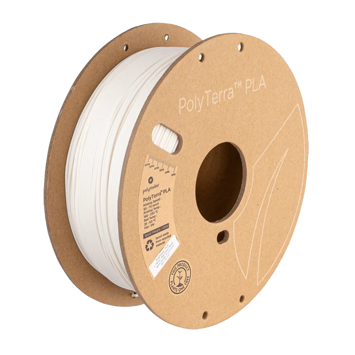 Branco Algodão - PolyTerra - PLA 1kg