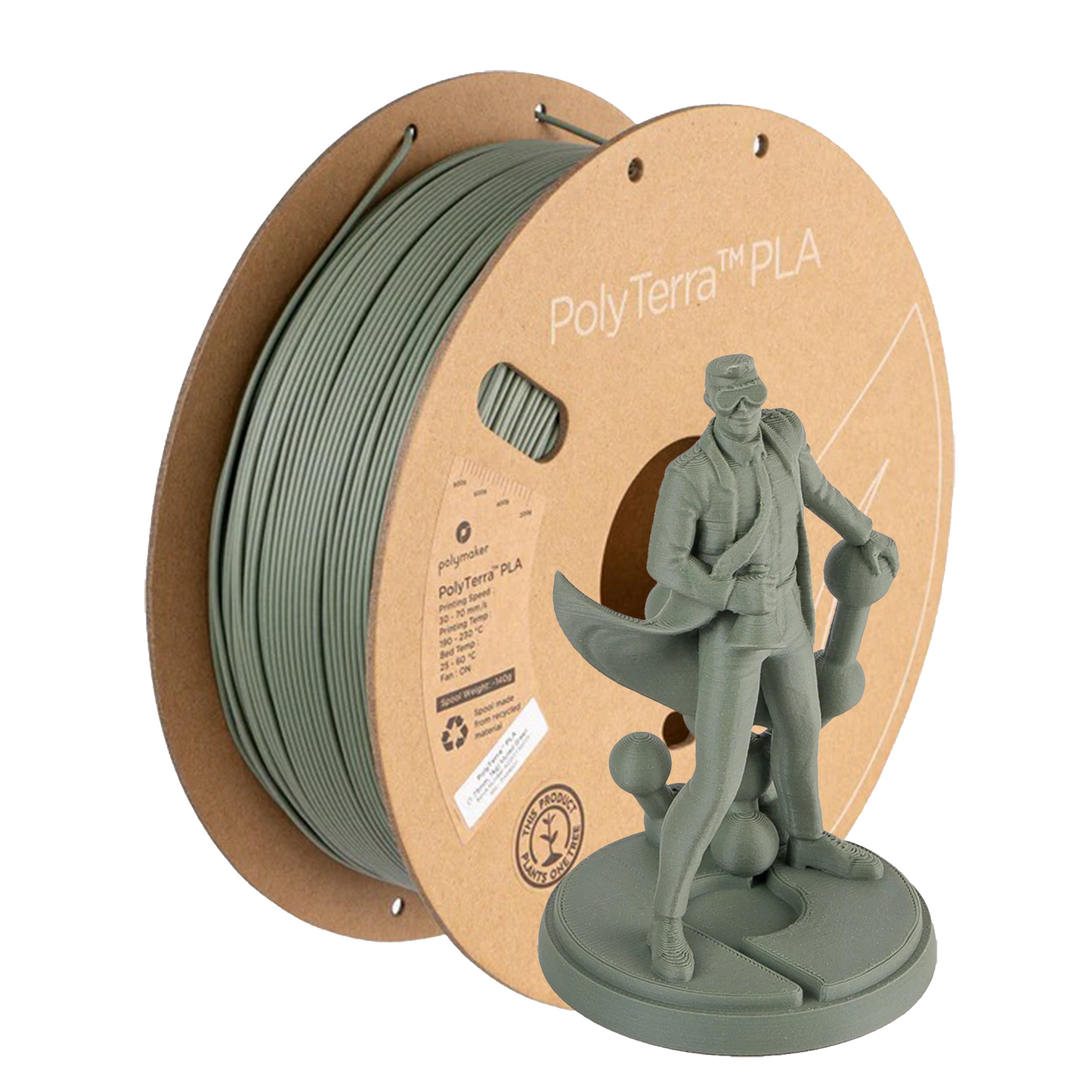 Verde Discreto - PolyTerra - PLA 1kg