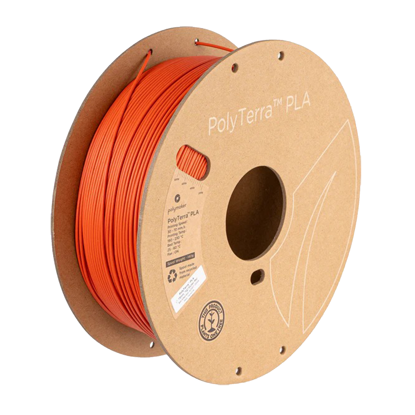 Vermelho Discreto - PolyTerra - PLA 1kg