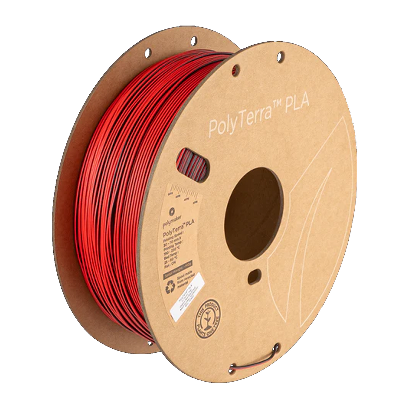 Vermelho Sombra - PolyTerra - PLA 1kg